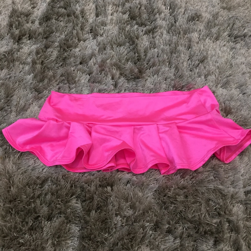 Neon pink rave skirt